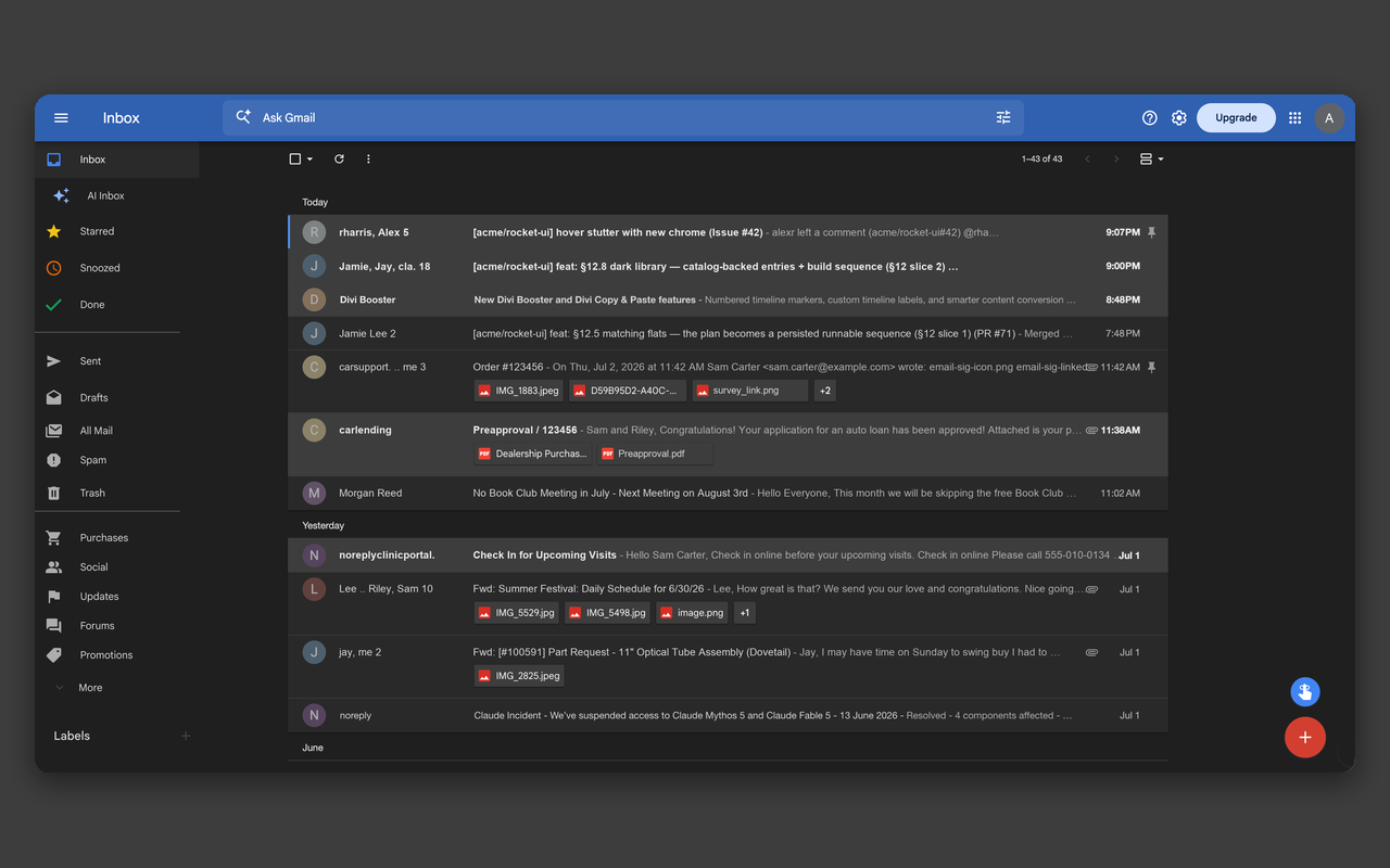 Inbox Reborn theme for Gmail™ - 截图 2