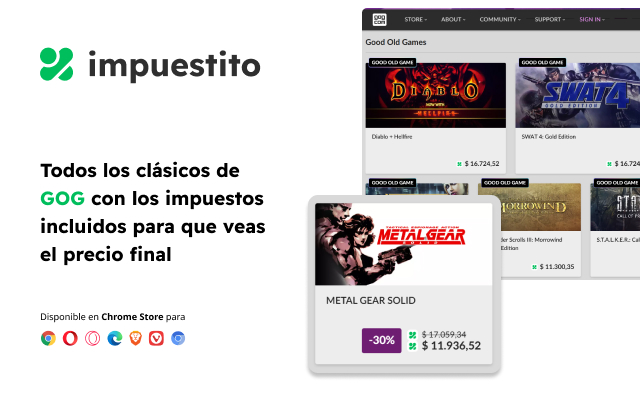 Impuestito: precio final juegos con impuestos - 截图 4