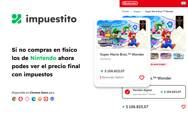 Impuestito: precio final juegos con impuestos - 截图 5