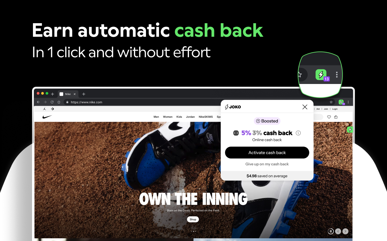 Joko: Cash back & automatic coupons - 截图 2