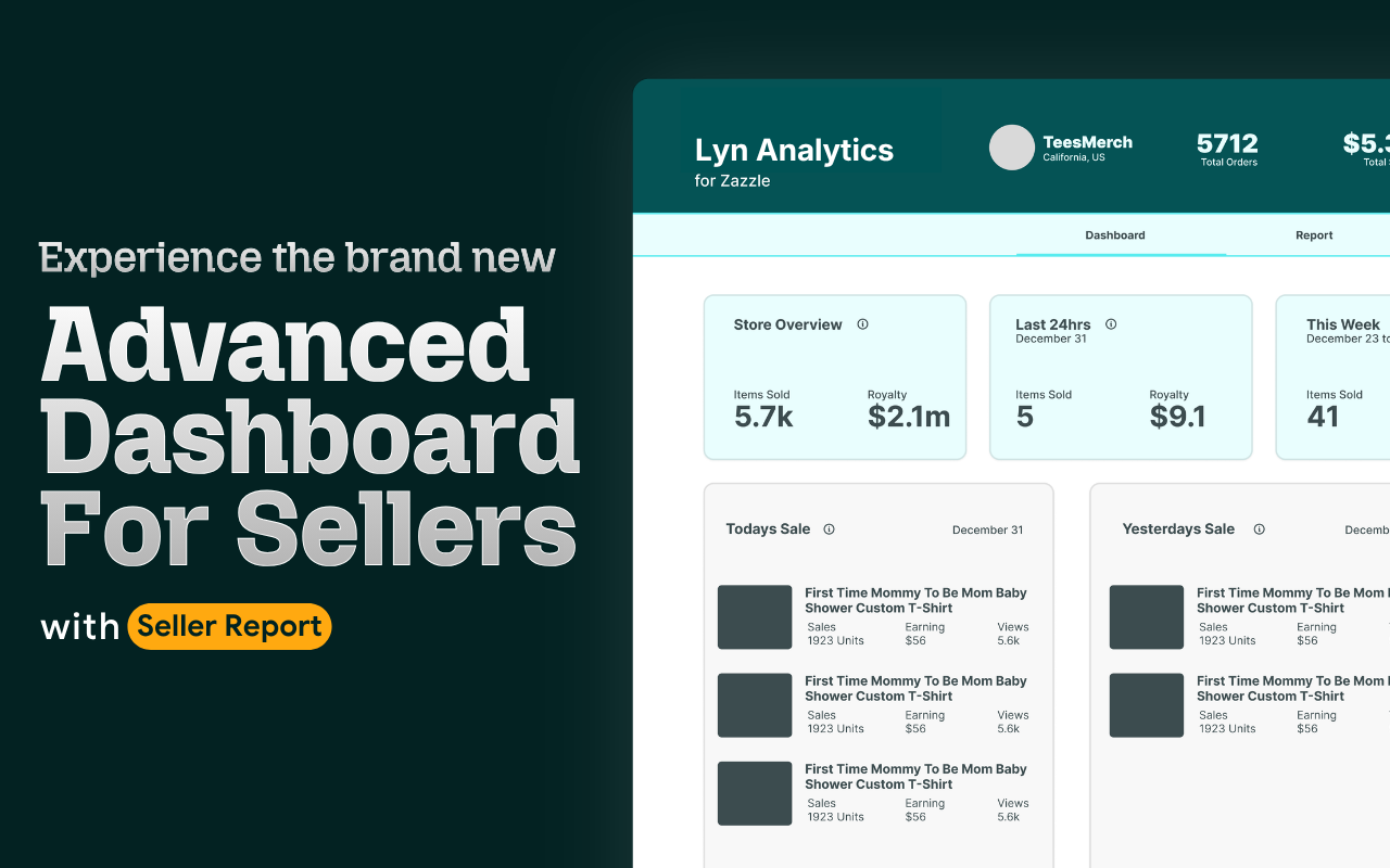 Lyn Analytics & Report for Zazzle - 截图 4