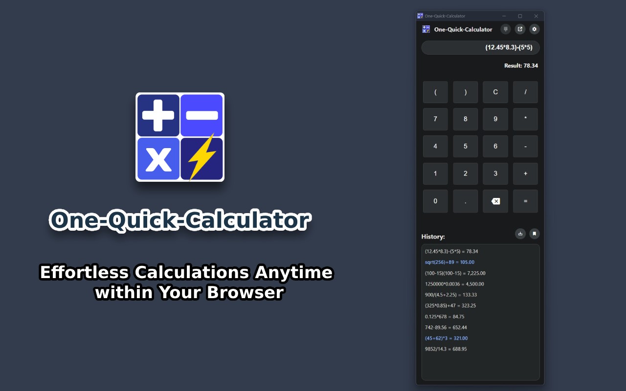 One Quick Calculator - 截图 4
