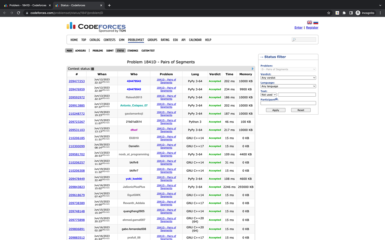 Codeforces Solutions - 截图 2