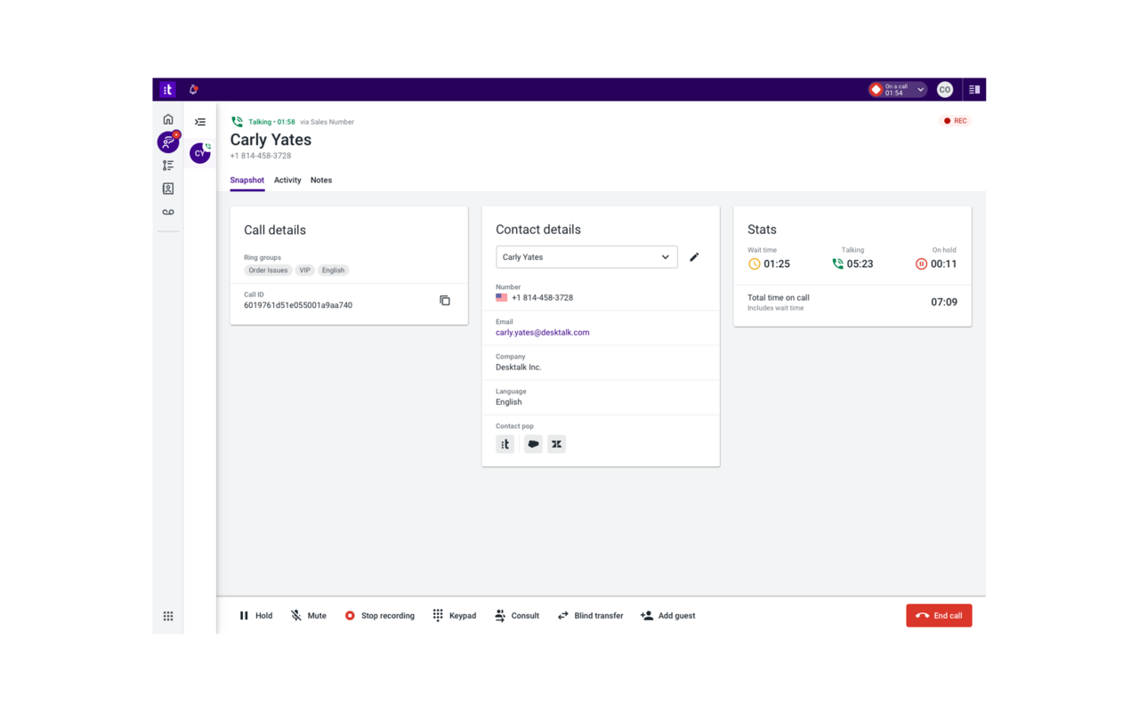 Talkdesk Click-to-Call Extension - 截图 2