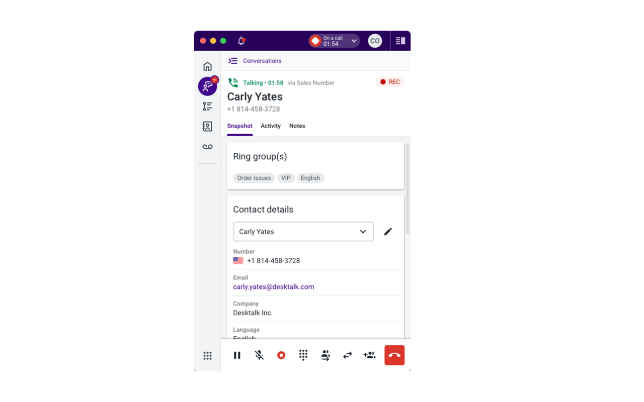 Talkdesk Click-to-Call Extension - 截图 3