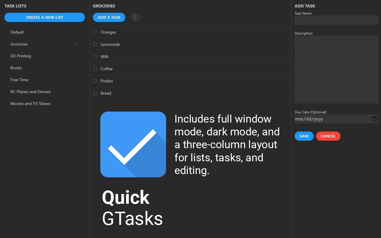 Quick GTasks - 截图 2