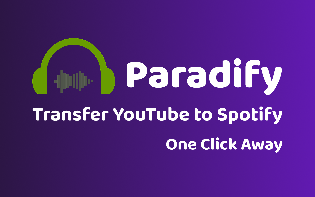 YouTube to Spotify with Paradify - 截图 1