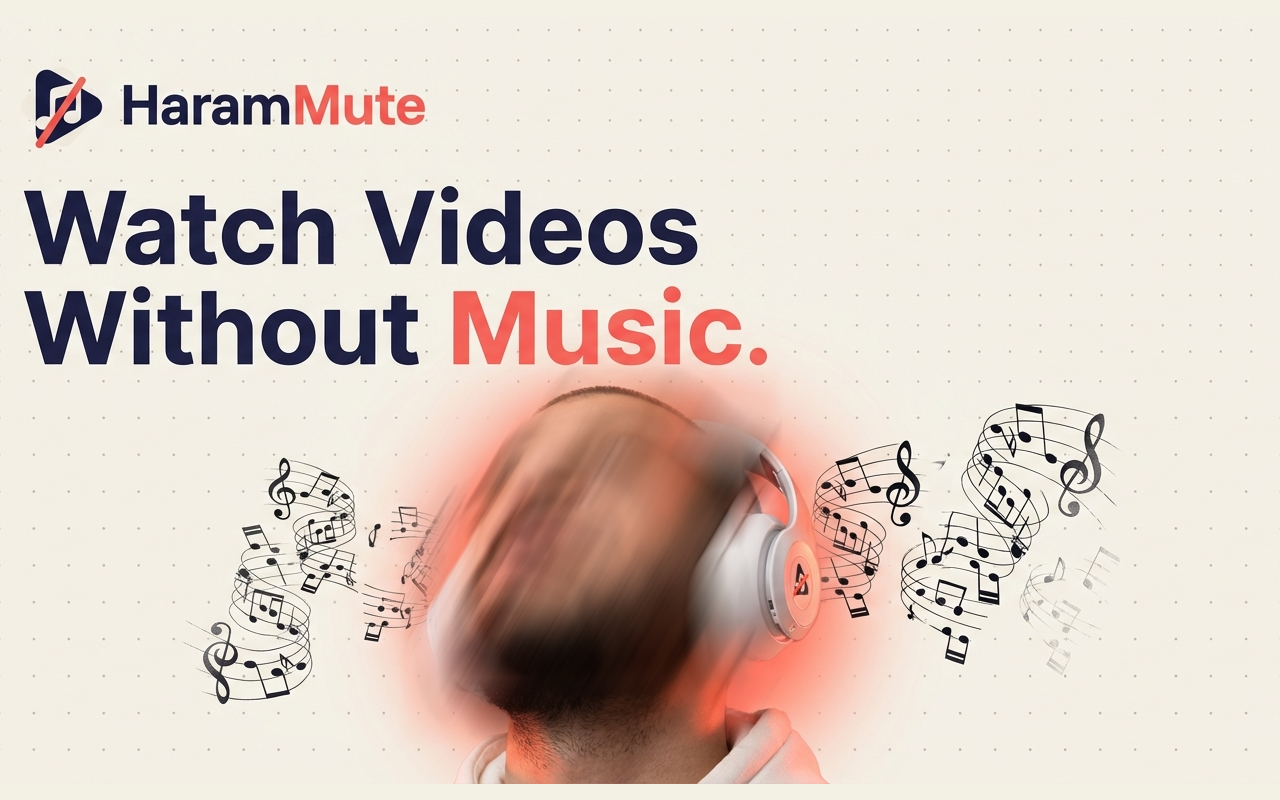 HaramMute - Remove Background Music from YouTube Videos - 截图 1