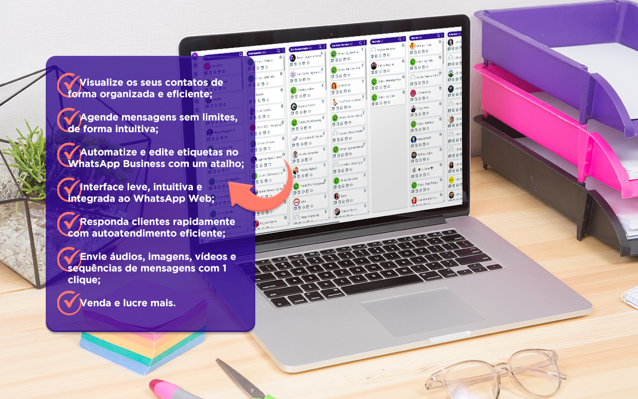 WaListall | O Melhor CRM para WhatsApp Web – Teste Grátis - 截图 1