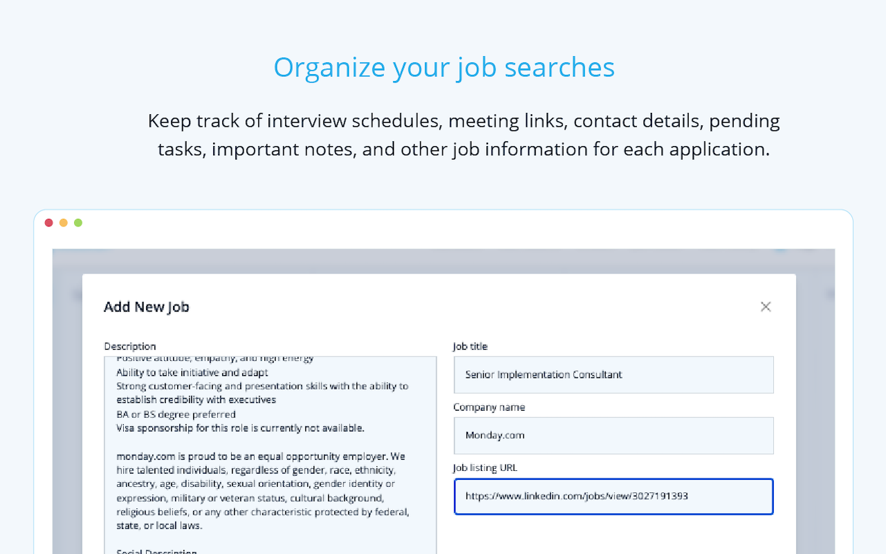 Jobscan: Job Search Tracker - 截图 1