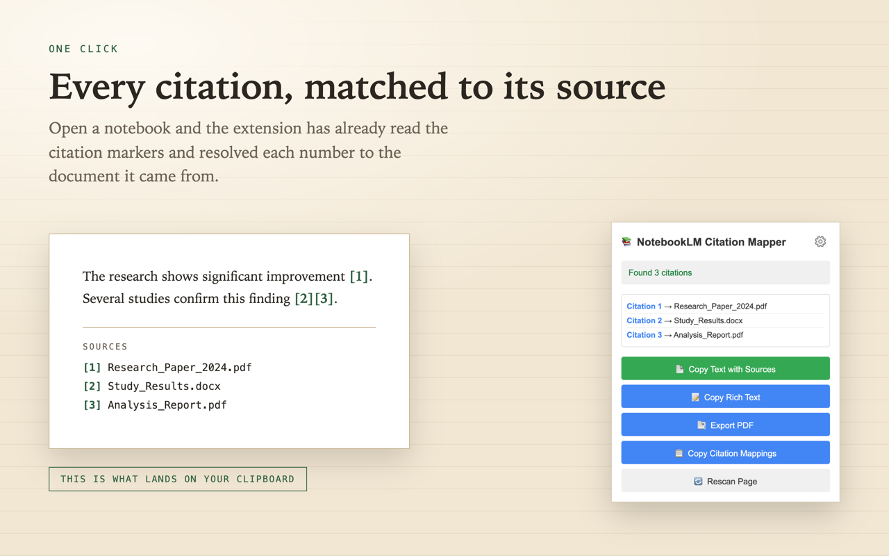 NotebookLM Citation Mapper - 截图 1