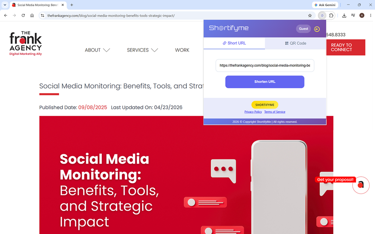 ShortifyMe | Short Links and QR Codes - 截图 1
