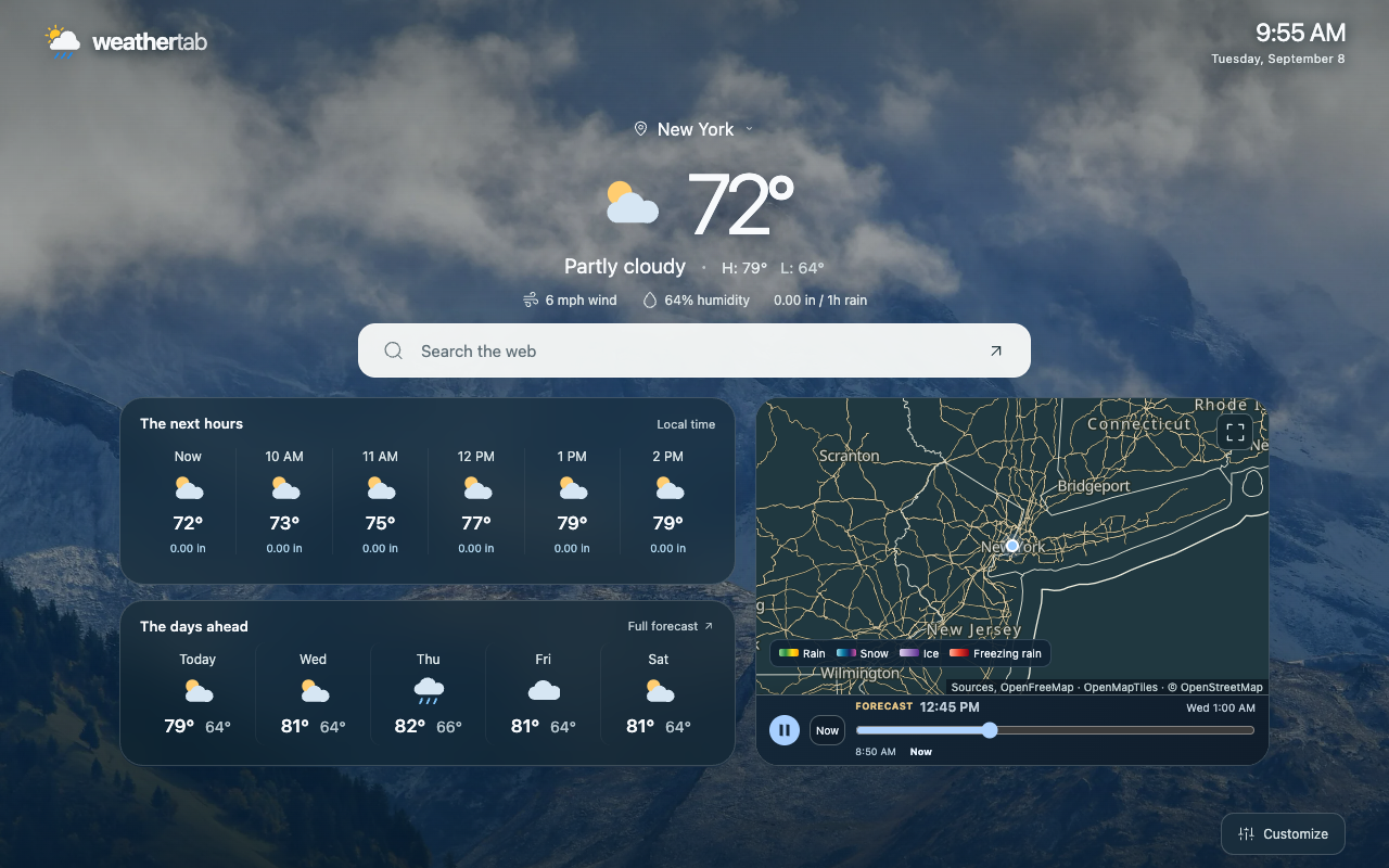 Weather Tab - 截图 2