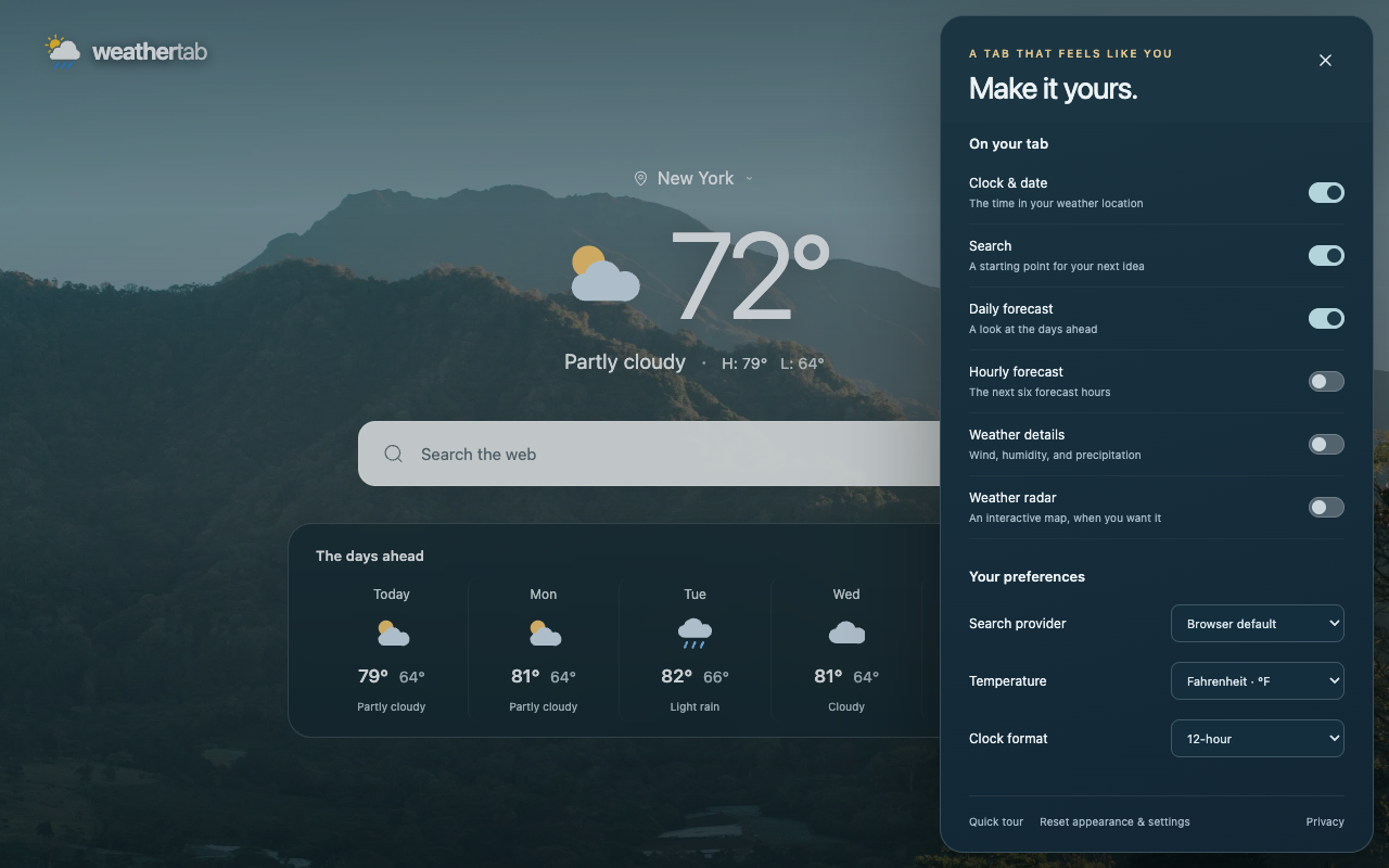 Weather Tab - 截图 3
