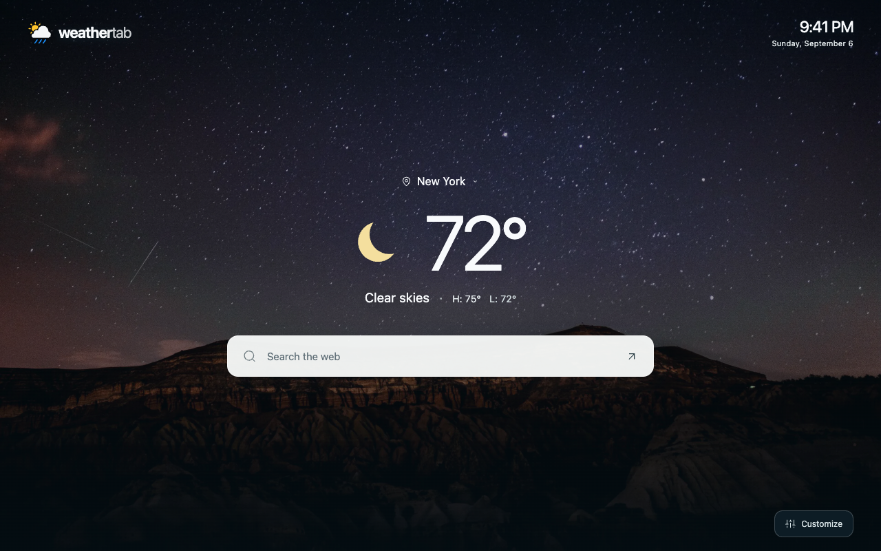 Weather Tab - 截图 4