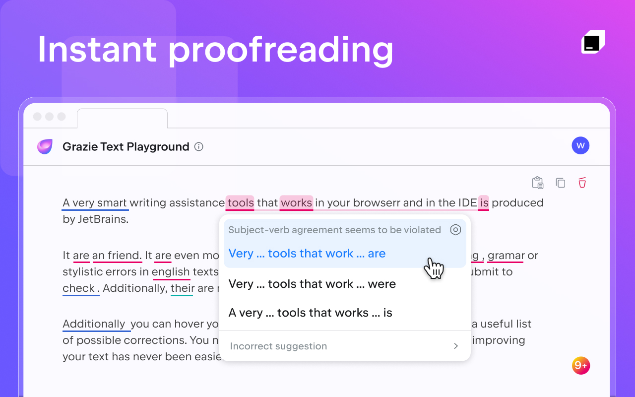 JetBrains Grazie Writing Companion - 截图 1