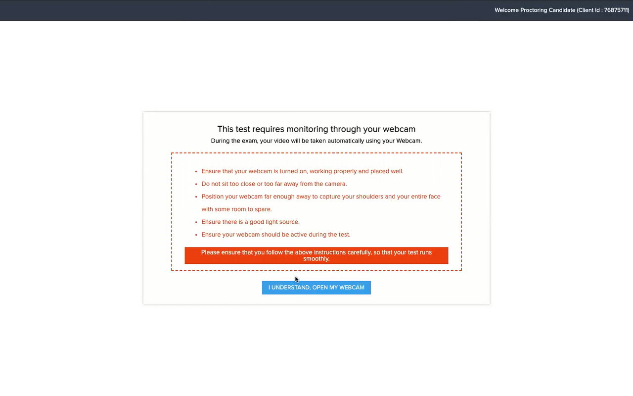iProctor Extension - Assess App - 截图 1