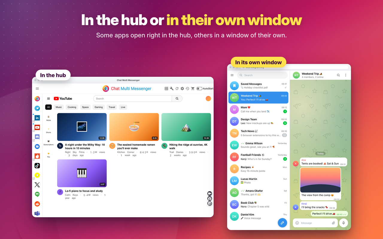 Chat Multi Messenger - 截图 3