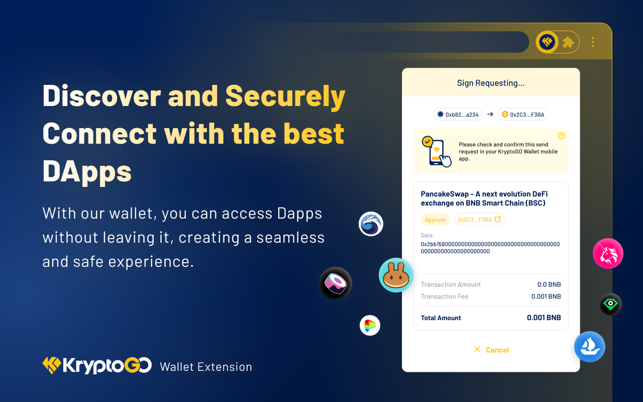 KryptoGO - Crypto & NFT Wallet Extension - 截图 4