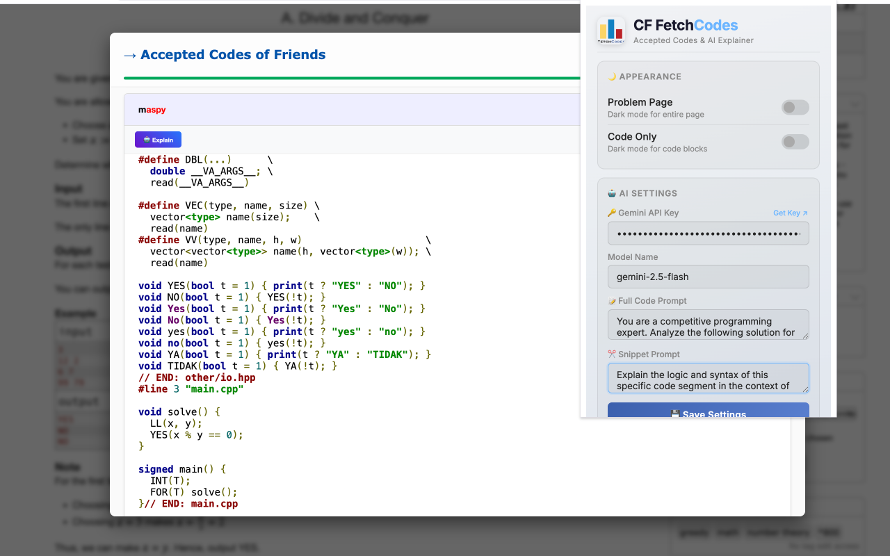 CF FetchCodes - 截图 1