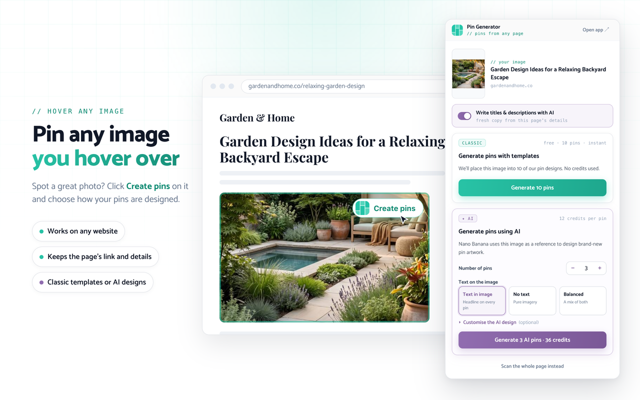 Pinterest Pin Generator - 截图 2