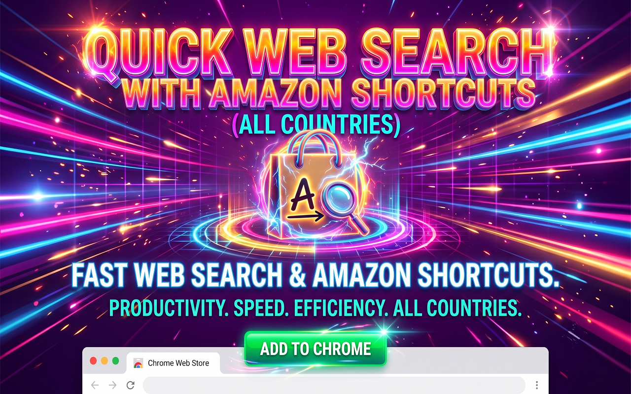 Quick Web Search with Amazon Shortcuts (All Countries) - 截图 1