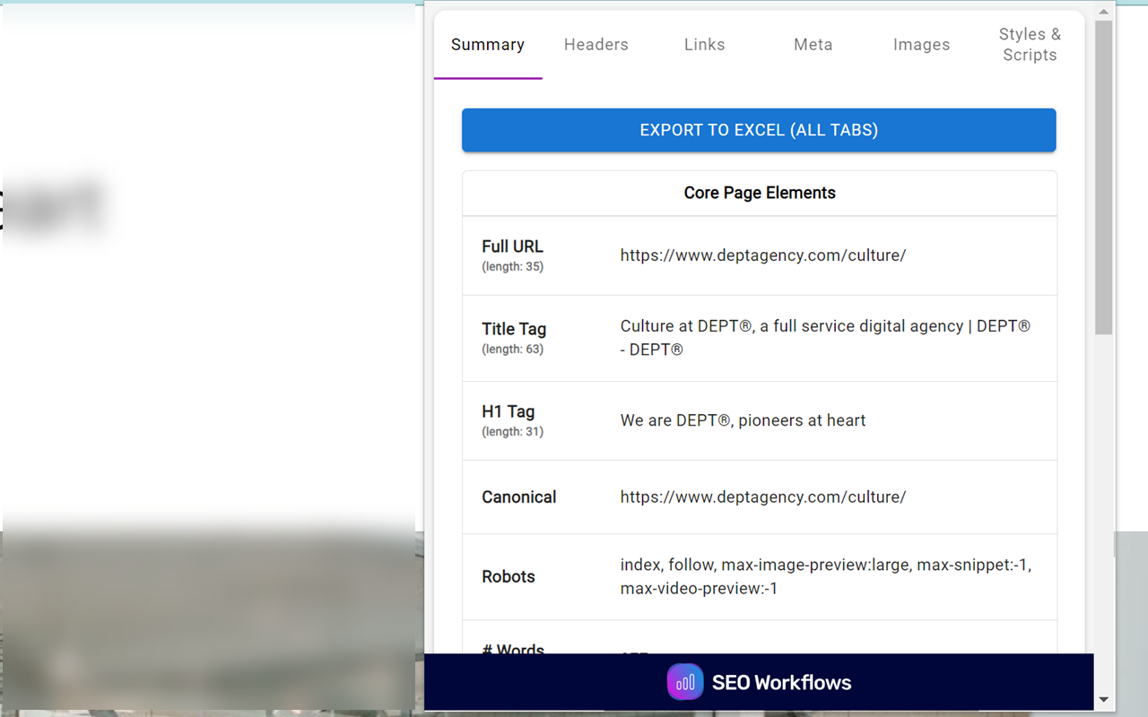 SEO On-Page Analyzer - 截图 1