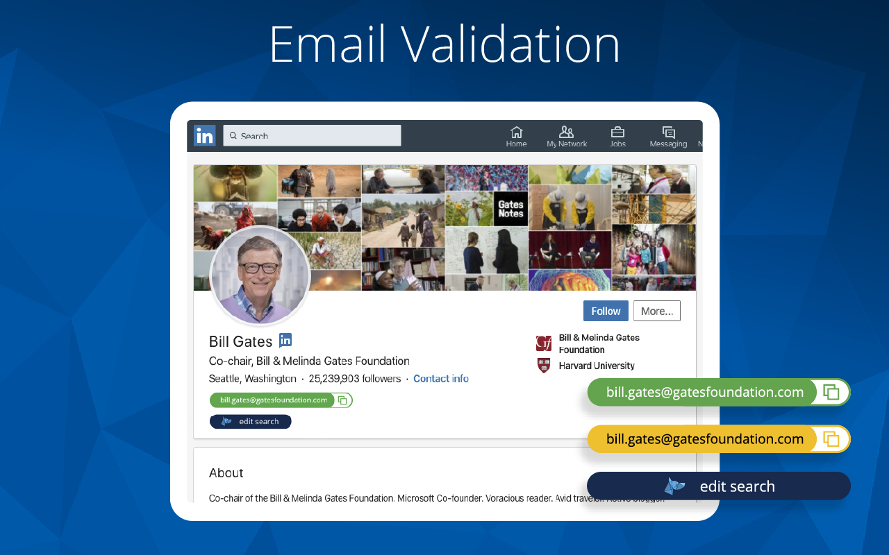 fetch: unlimited LinkedIn email finding - 截图 1
