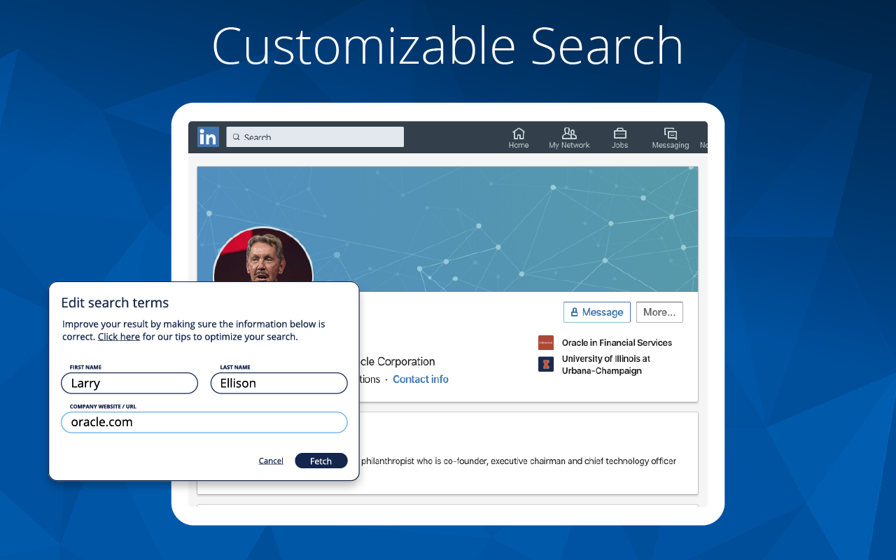 fetch: unlimited LinkedIn email finding - 截图 2