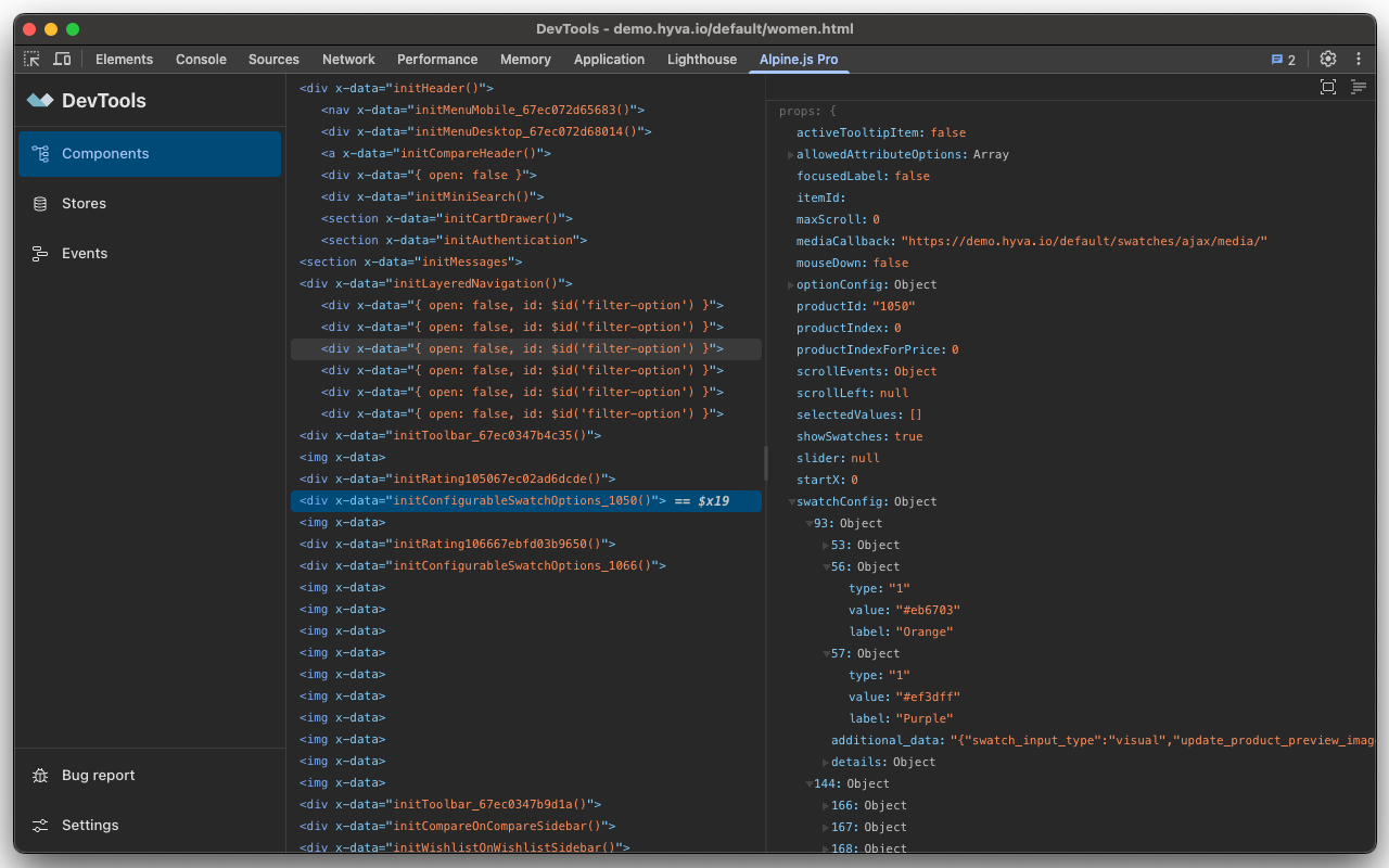Alpine.js DevTools Pro - 截图 2