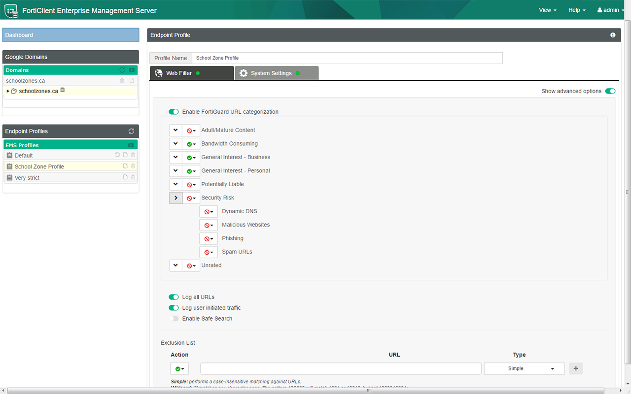 FortiClient Chromebook Webfilter Extension - 截图 4