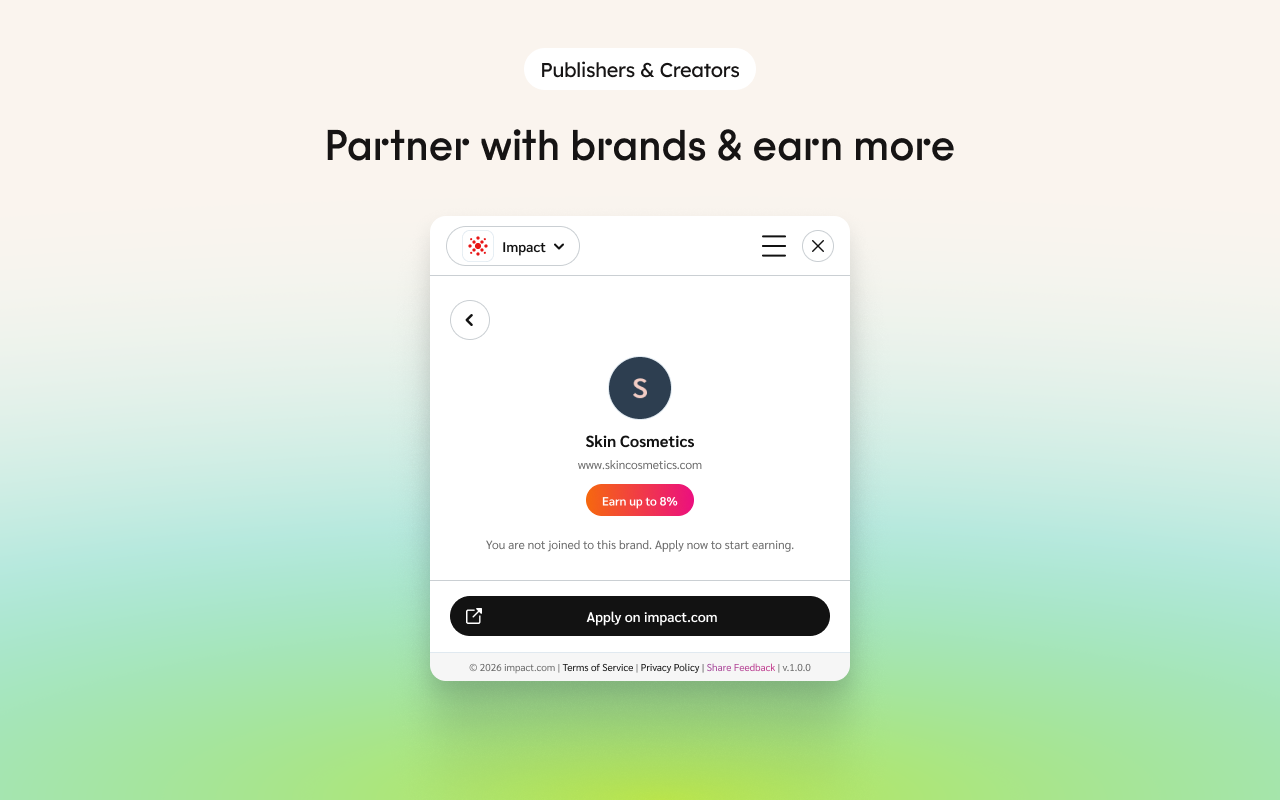 impact.com for Chrome - 截图 3