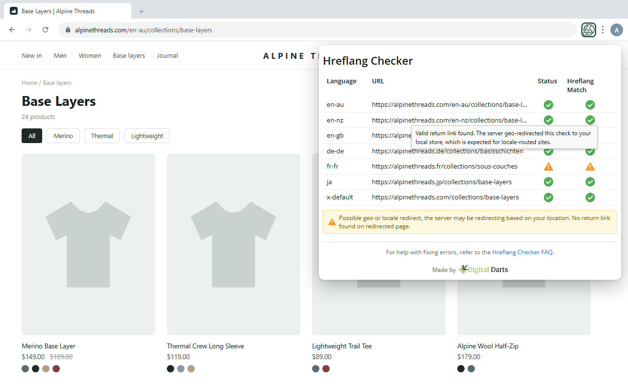 Hreflang Checker - 截图 4