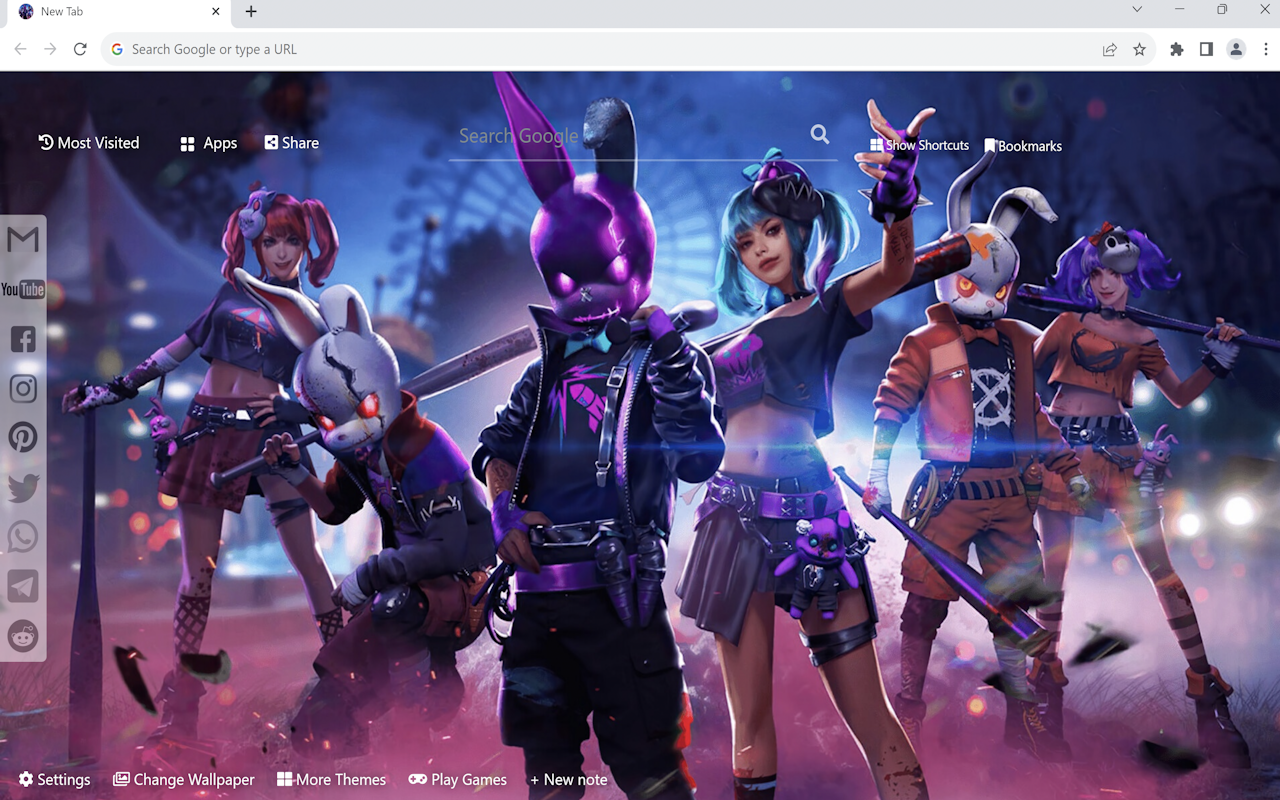 Free Fire Wallpaper New Tab - 截图 2