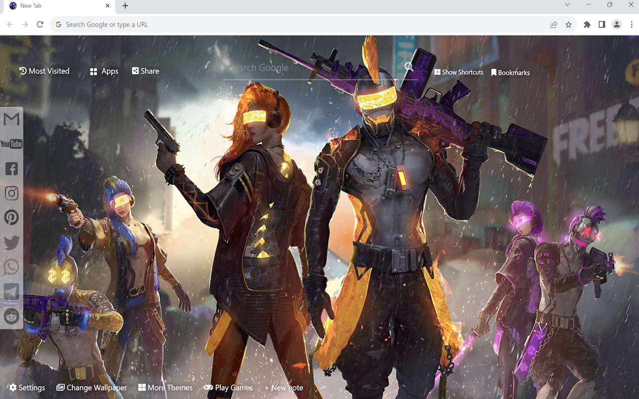 Free Fire Wallpaper New Tab - 截图 3