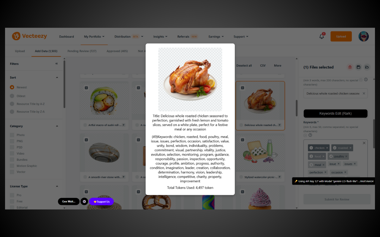 AGVecteezy - Title + Keywords for Vecteezy - 截图 5