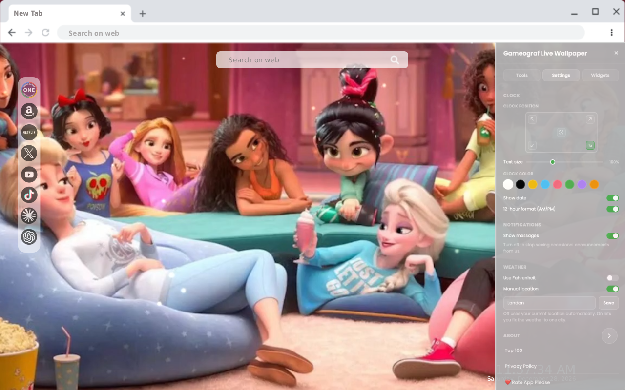 Disney Princess Live Wallpaper - 截图 2