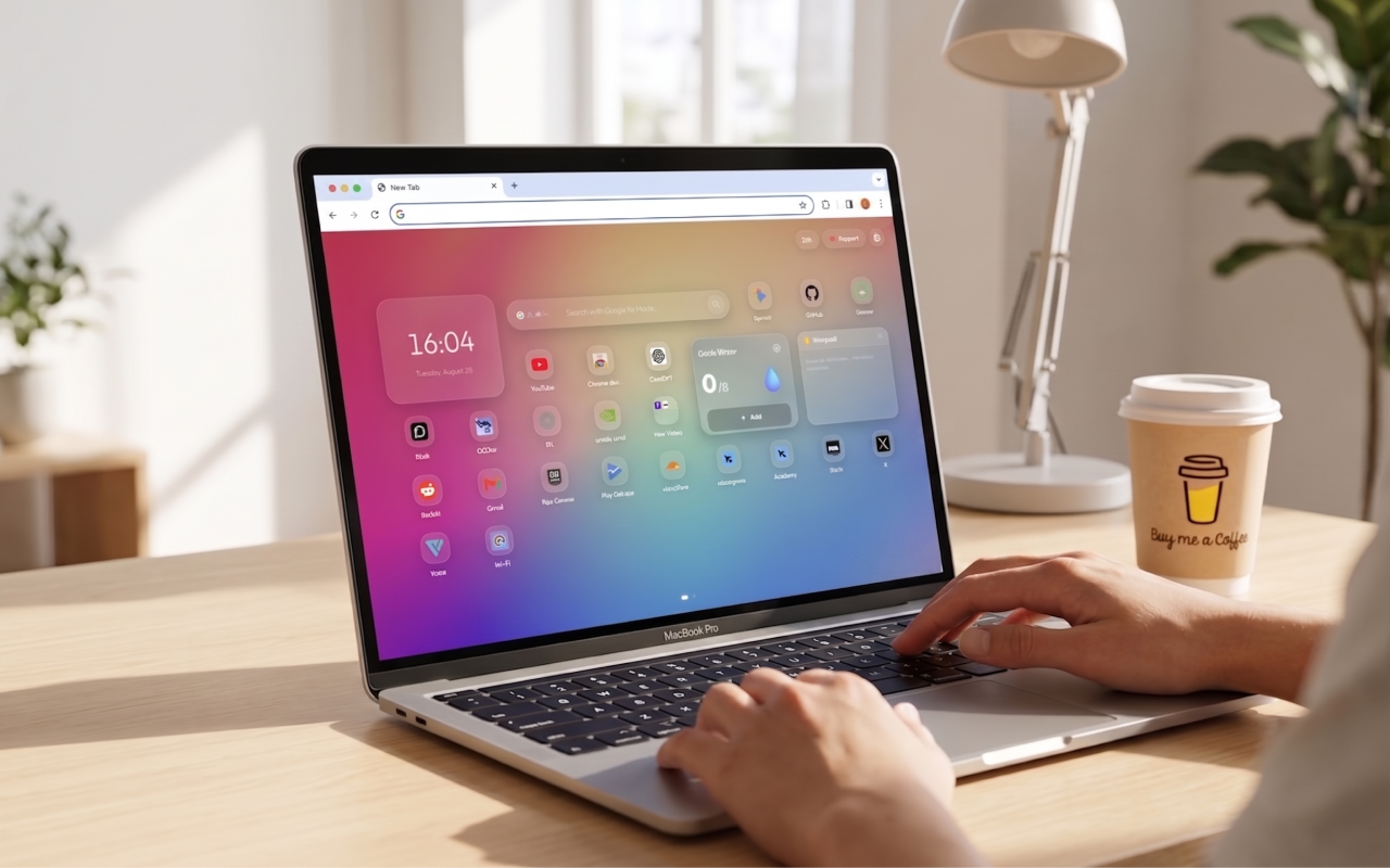 WTab - iOS 风格 Chrome 新标签页 - 截图 1