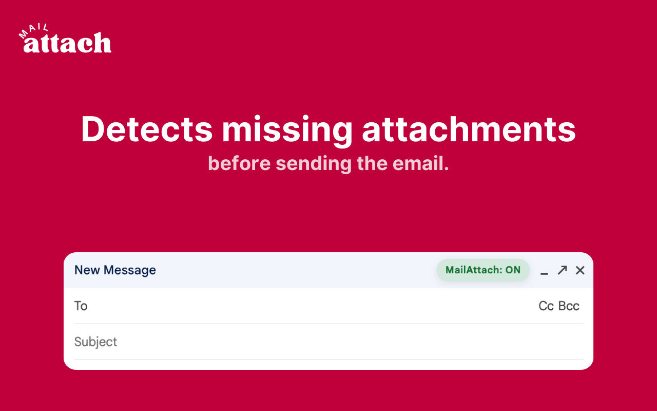 Mail Attach: Missing-Attachment Alert for Gmail - 截图 1