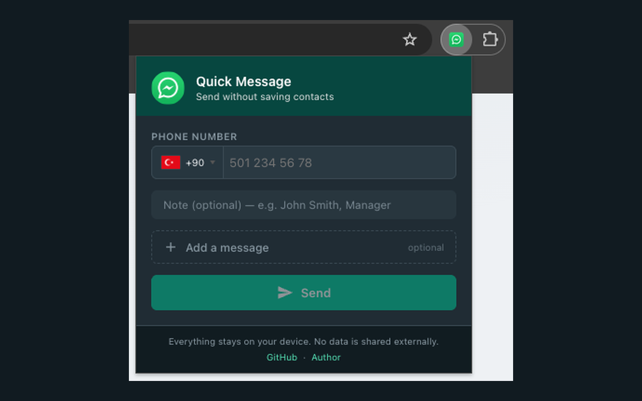 Quick Messaging for WhatsApp - 截图 1