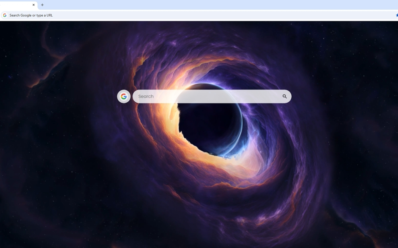 Sci-Fi Black Hole Live Wallpaper - 截图 1