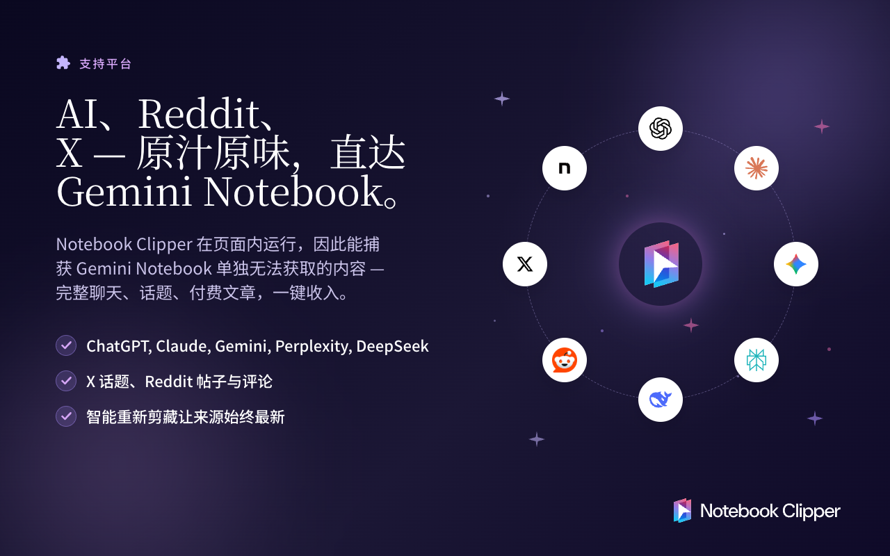 Notebook Clipper — 适用于 Gemini Notebook(NotebookLM)的 Web Clipper - 截图 4