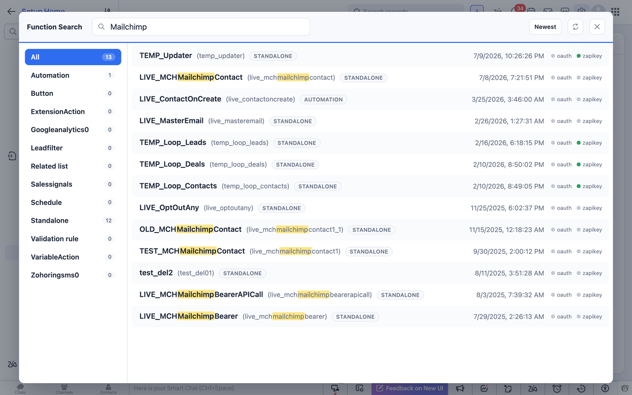 Zoho CRM DevTools - 截图 1