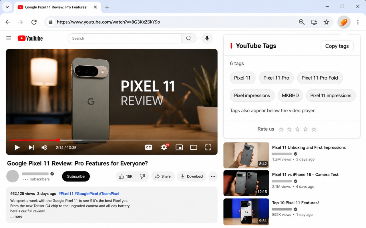 Youtube Tags - 截图 2