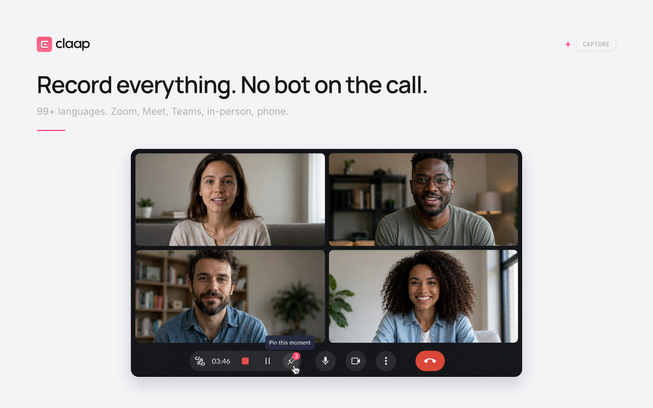 Claap - Sales meeting recorder - 截图 2