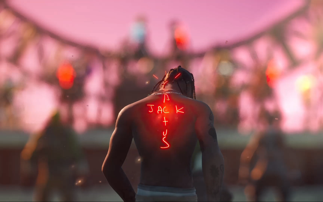 Travis Scott Takes on Fortnite Live Wallpaper - 截图 1