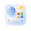GNT: Glass New Tab – iOS Style Dashboard