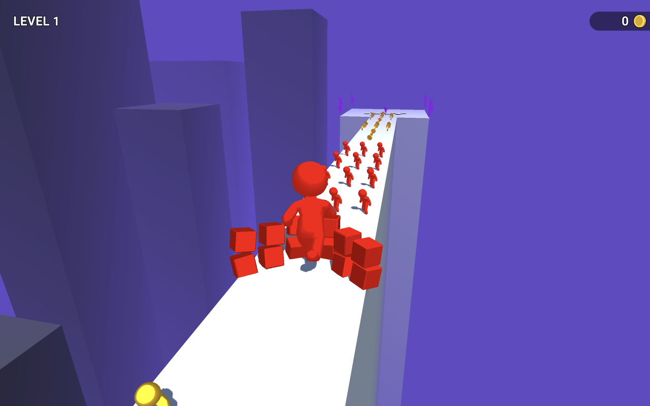彩色赛跑 3D 超休闲跑酷游戏 - 截图 3