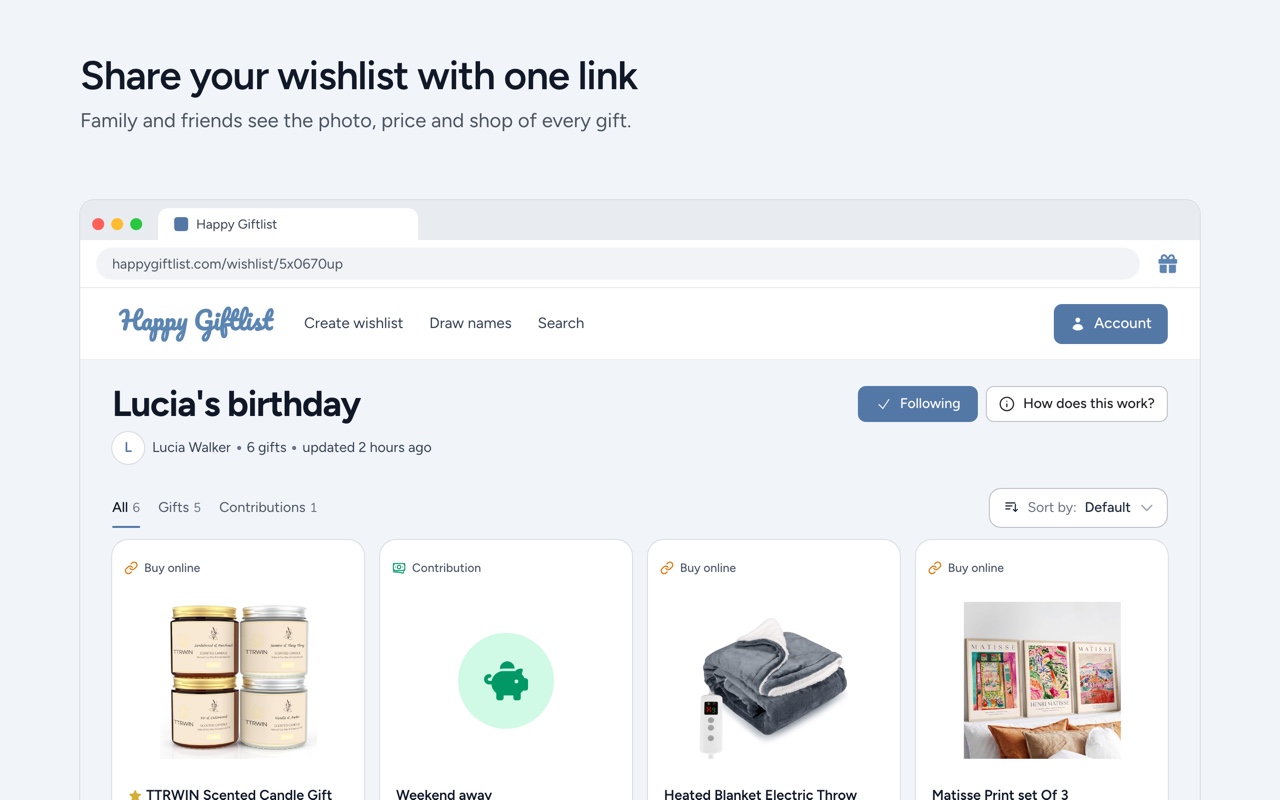 Happy Giftlist - 截图 4