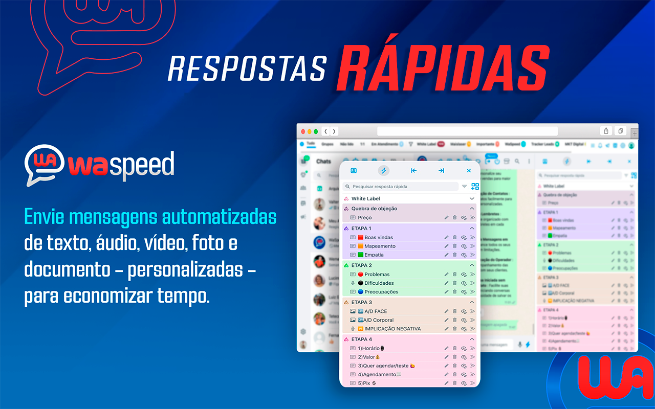 WaSpeed: Superpoderes para o seu WhatsApp, CRM e muito mais. - 截图 2